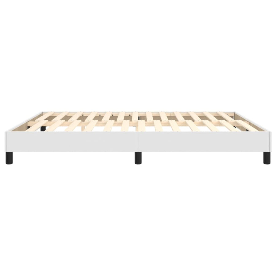 Boxspringframe Kunstleer 180 x 200 cm 25 cm Wit