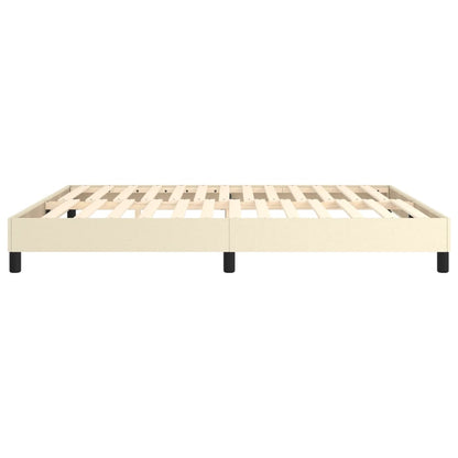 Boxspringframe Kunstleer Crèmekleurig 180X200 Cm 180 x 200 cm 25 cm