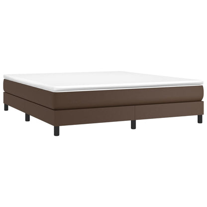 Boxspringframe Kunstleer 180 x 200 cm 25 cm Bruin