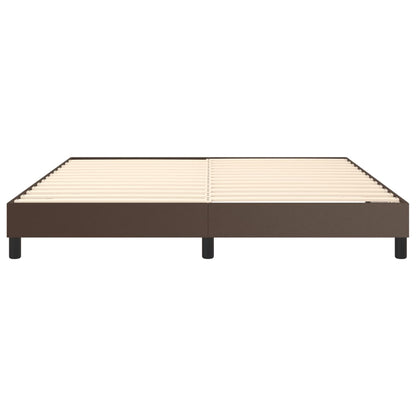 Boxspringframe Kunstleer 180 x 200 cm 25 cm Bruin