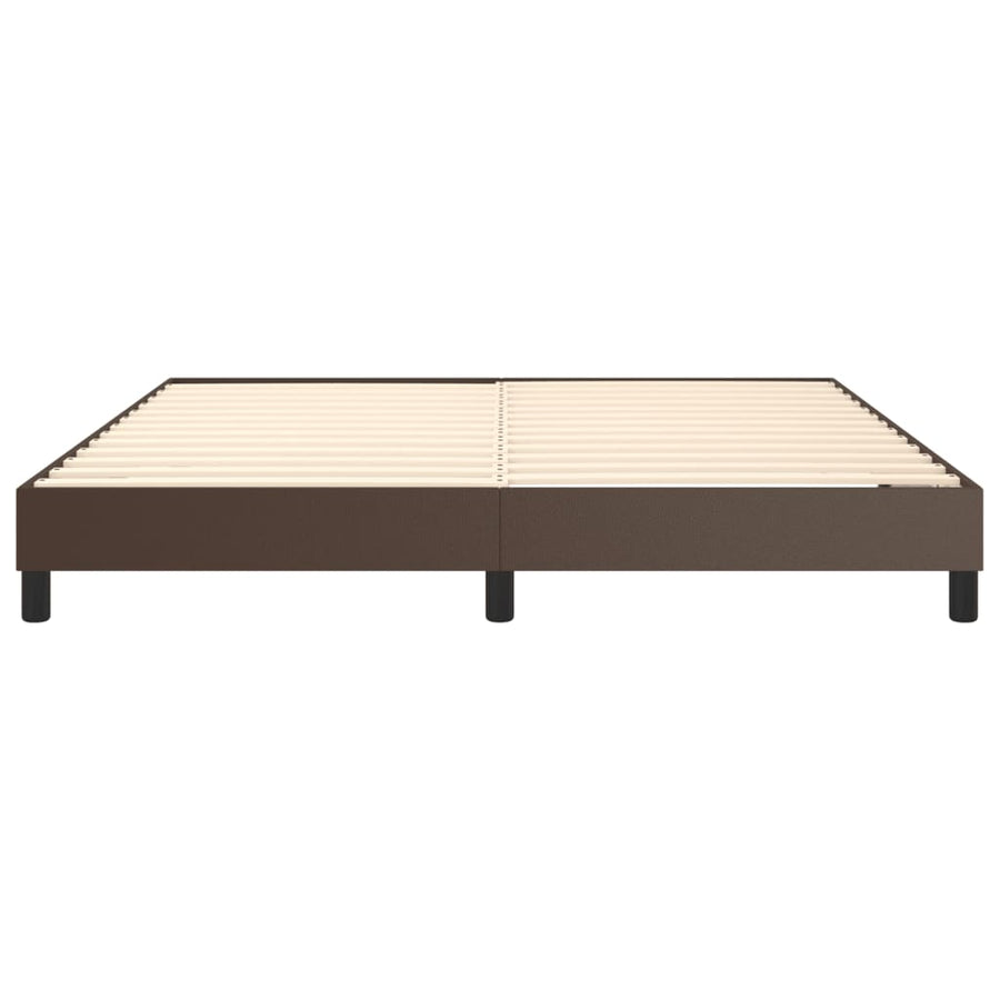 Boxspringframe Kunstleer 180 x 200 cm 25 cm Bruin