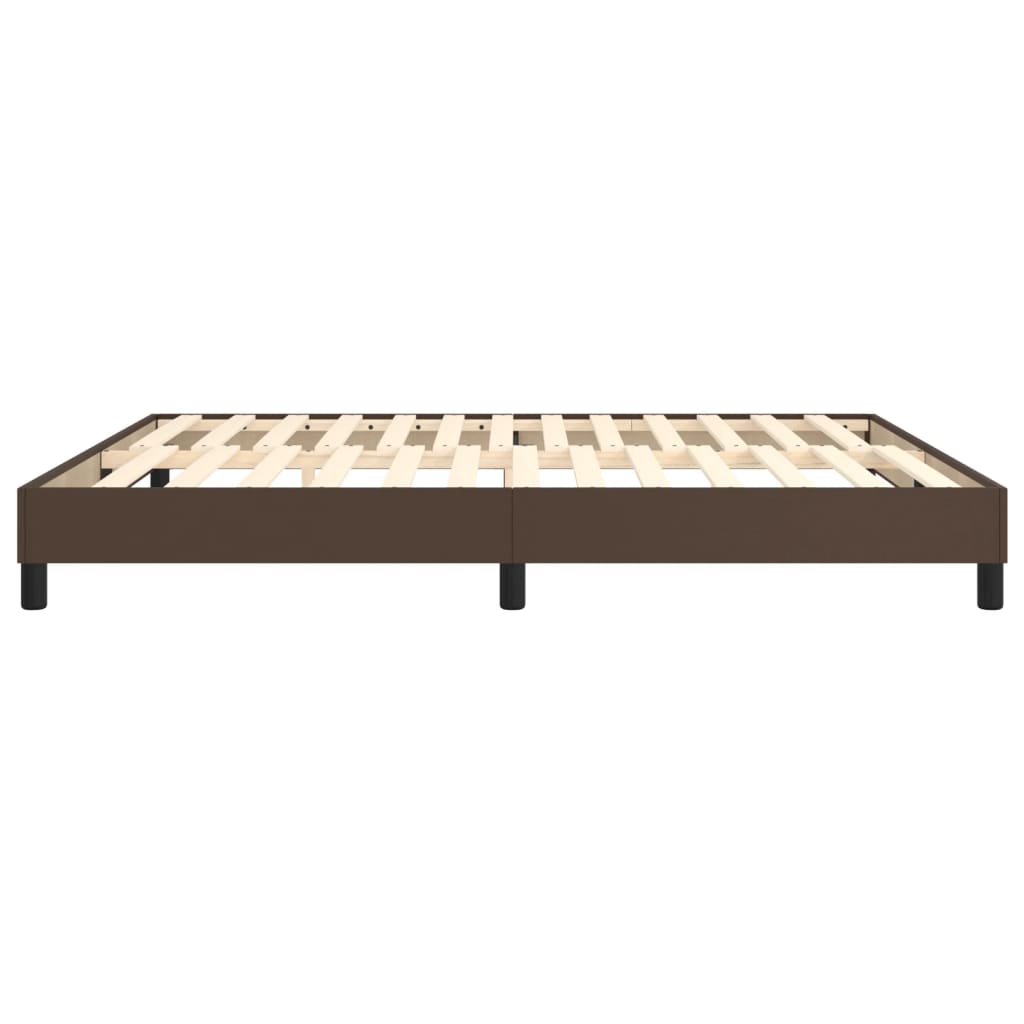 Boxspringframe Kunstleer 180 x 200 cm 25 cm Bruin