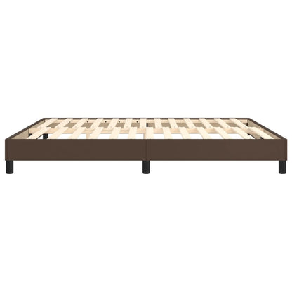 Boxspringframe Kunstleer 180 x 200 cm 25 cm Bruin