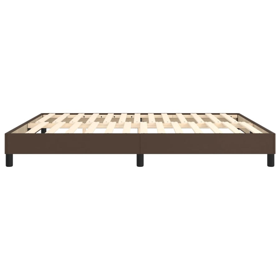 Boxspringframe Kunstleer 180 x 200 cm 25 cm Bruin