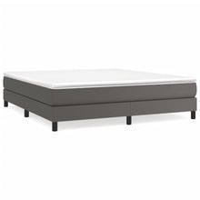 Boxspringframe kunstleer grijs 180x200 cm 180 x 200 cm 25 cm Grijs