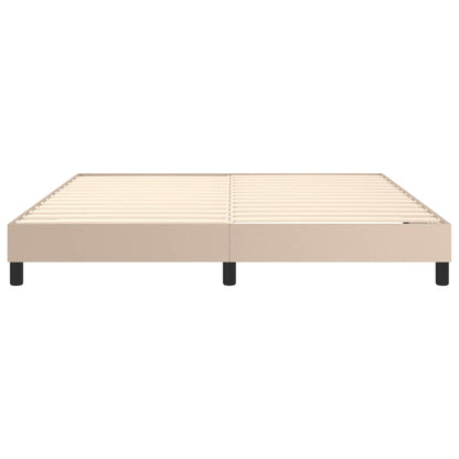 Boxspringframe kunstleer cappuccino 180x200 cm 180 x 200 cm 25 cm Cappuccino
