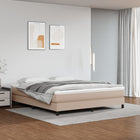 Box spring bed faux leather cappuccino-colored 180x200 cm