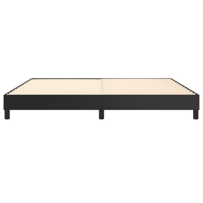 Boxspringframe Kunstleer 200 x 200 cm 25 cm Zwart