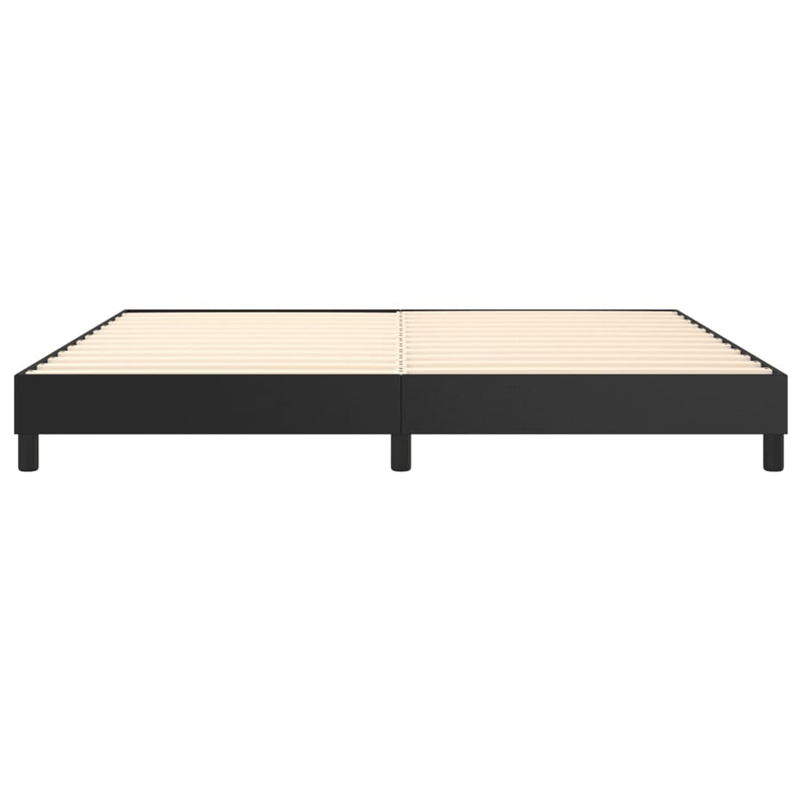 Boxspringframe Kunstleer 200 x 200 cm 25 cm Zwart