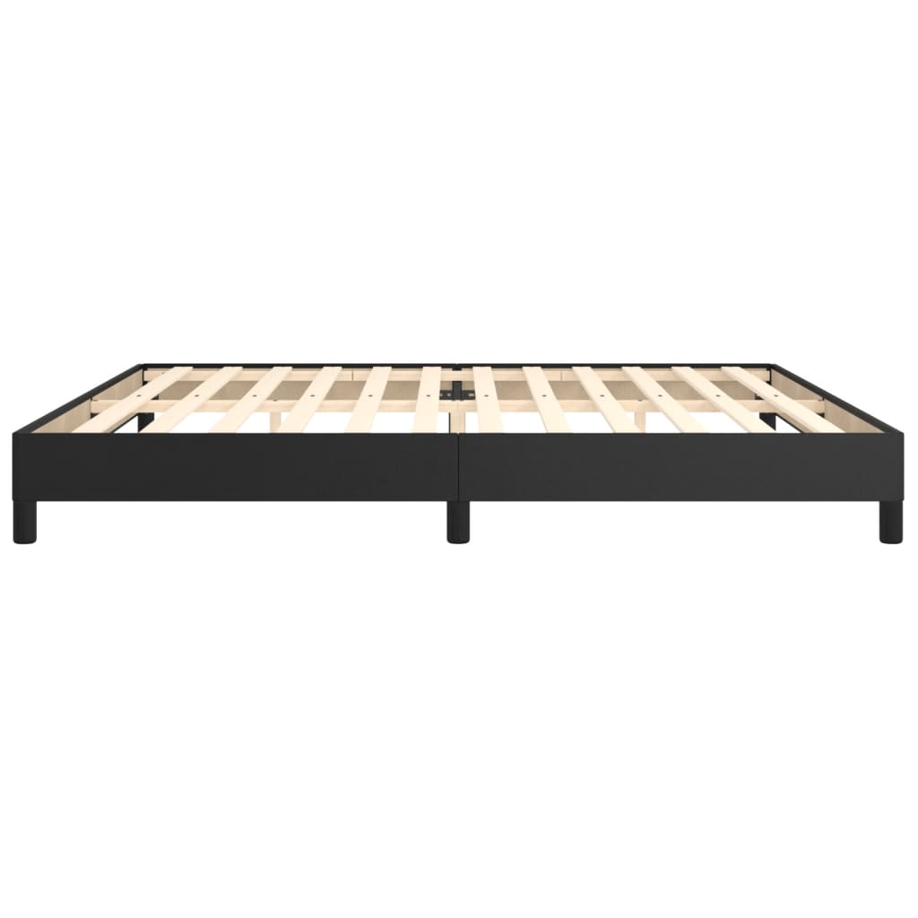 Boxspringframe Kunstleer 200 x 200 cm 25 cm Zwart