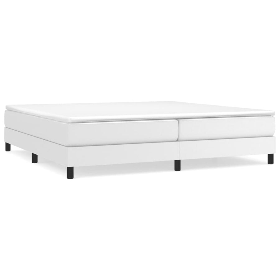 Boxspringframe Kunstleer 200 x 200 cm 25 cm Wit