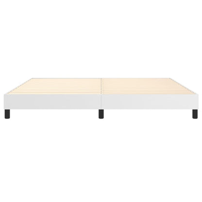 Boxspringframe Kunstleer 200 x 200 cm 25 cm Wit