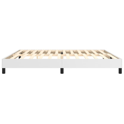 Boxspringframe Kunstleer 200 x 200 cm 25 cm Wit
