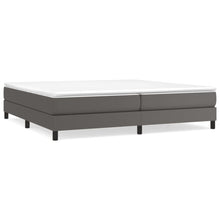 Boxspringframe kunstleer grijs 200x200 cm 200 x 200 cm 25 cm Grijs