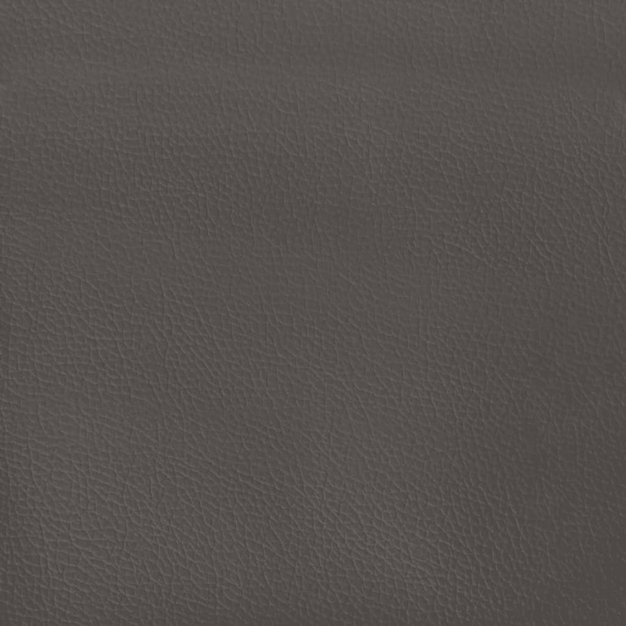 Boxspringframe kunstleer grijs 200x200 cm 200 x 200 cm 25 cm Grijs