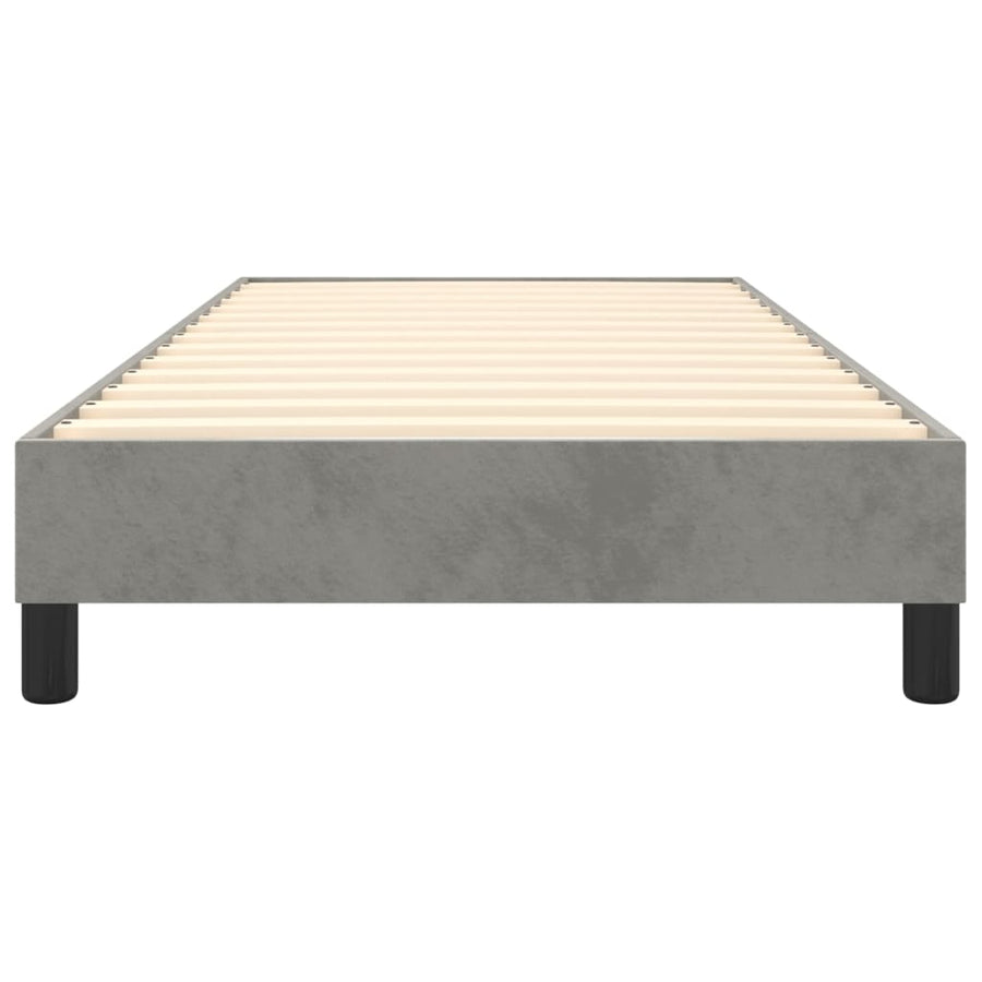 Boxspringframe Fluweel Lichtgrijs 80 x 200 cm 25 cm