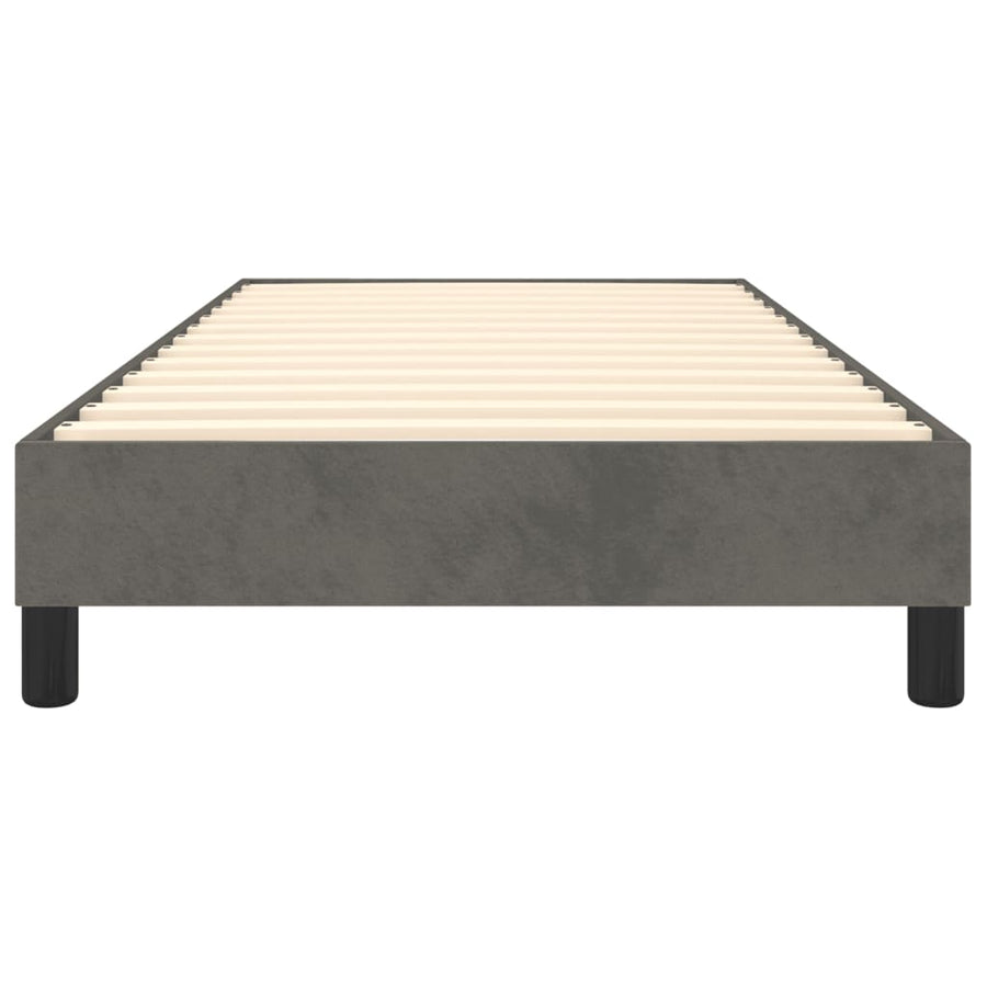 Boxspringframe fluweel donkergrijs 80x200 cm 80 x 200 cm 25 cm