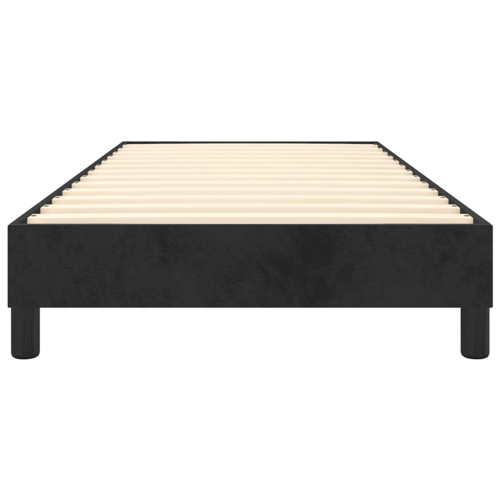 Boxspringframe fluweel zwart 80x200 cm 80 x 200 cm 25 cm