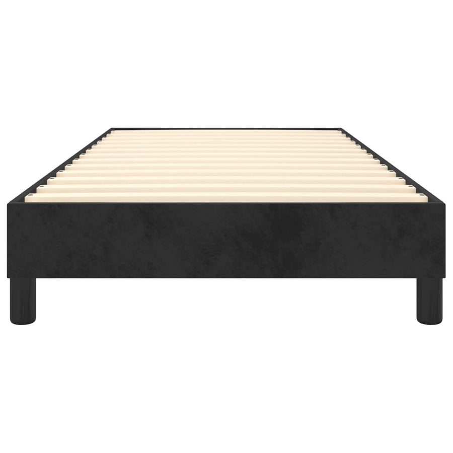 Boxspringframe fluweel zwart 80x200 cm 80 x 200 cm 25 cm