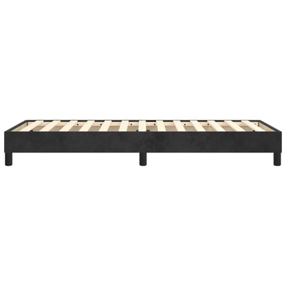 Boxspringframe fluweel zwart 80x200 cm 80 x 200 cm 25 cm
