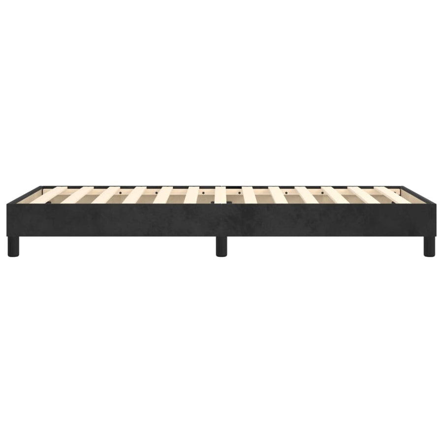 Boxspringframe fluweel zwart 80x200 cm 80 x 200 cm 25 cm