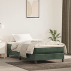Boxspring bed 80x200 cm fluweel donkergroen