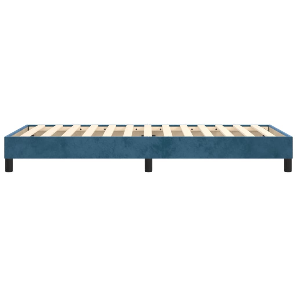 Boxspringframe Fluweel Donkerblauw 80 x 200 cm 25 cm