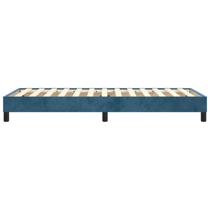 Boxspringframe Fluweel Donkerblauw 80 x 200 cm 25 cm