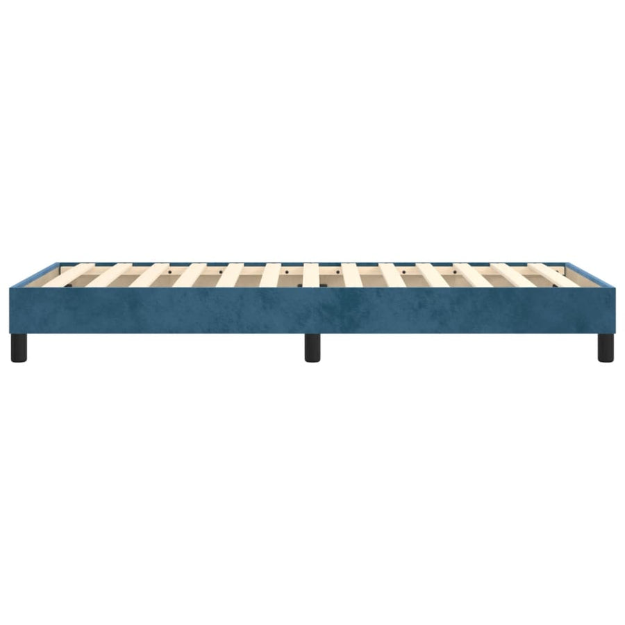 Boxspringframe Fluweel Donkerblauw 80 x 200 cm 25 cm