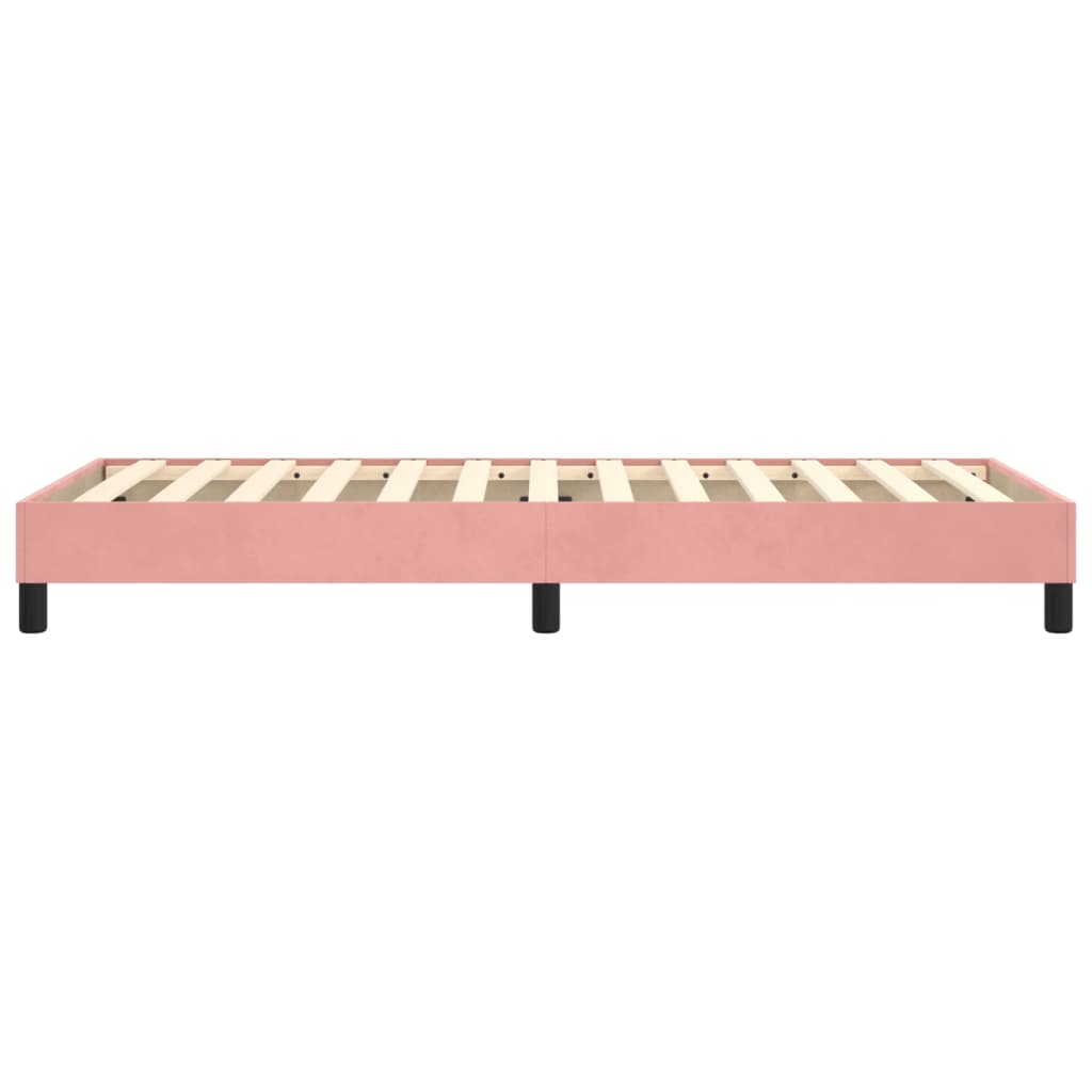 Boxspringframe Fluweel Roze 80 x 200 cm 25 cm