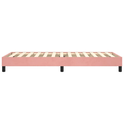 Boxspringframe Fluweel Roze 80 x 200 cm 25 cm