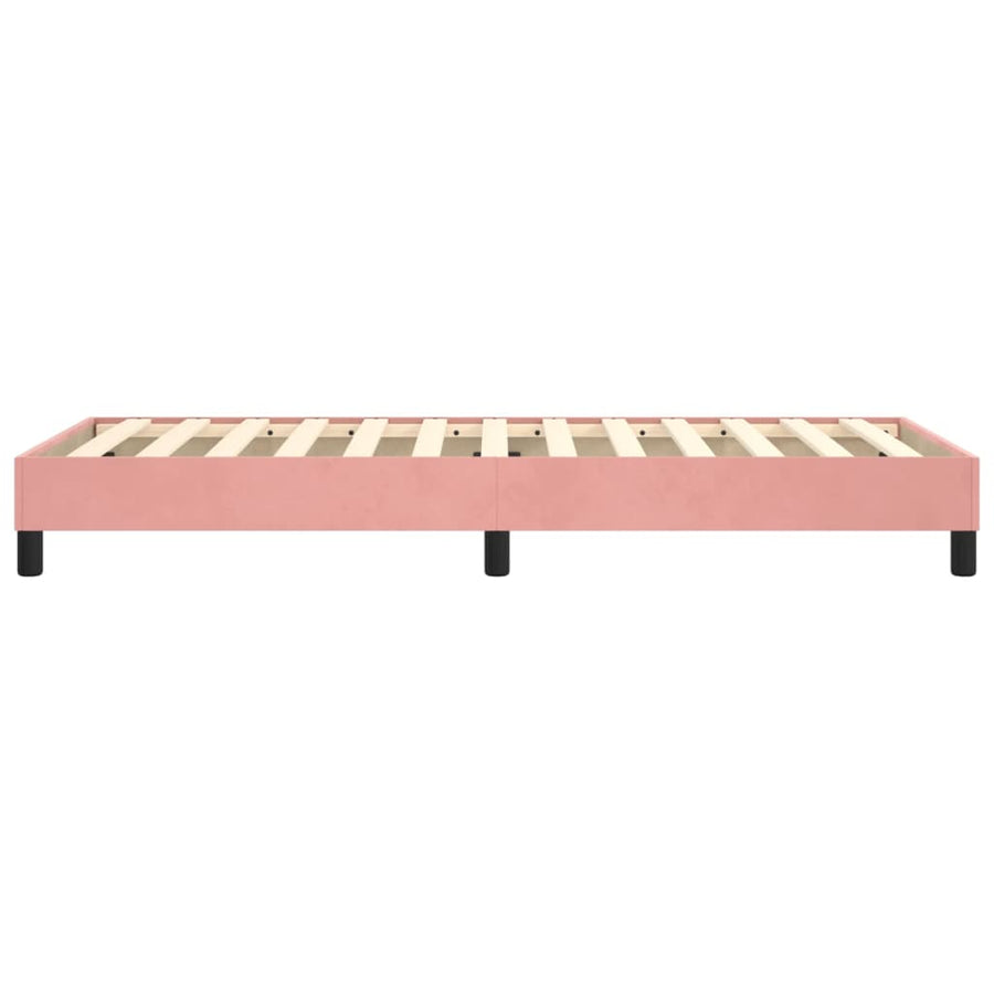 Boxspringframe Fluweel Roze 80 x 200 cm 25 cm