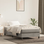 Bedframe 90x190 cm fluweel lichtgrijs