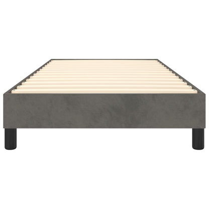 Boxspringframe Fluweel Donkergrijs 90 x 190 cm 25 cm