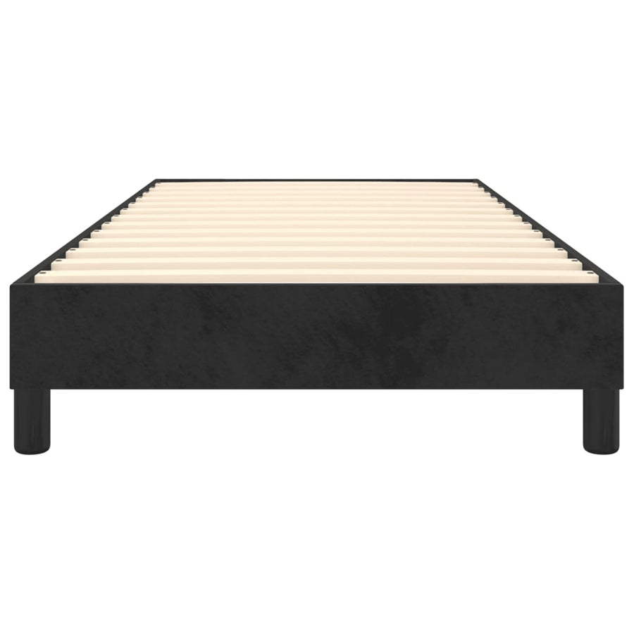 Boxspringframe Fluweel Zwart 90 x 190 cm 25 cm