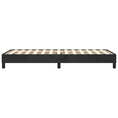 Boxspringframe Fluweel Zwart 90 x 190 cm 25 cm