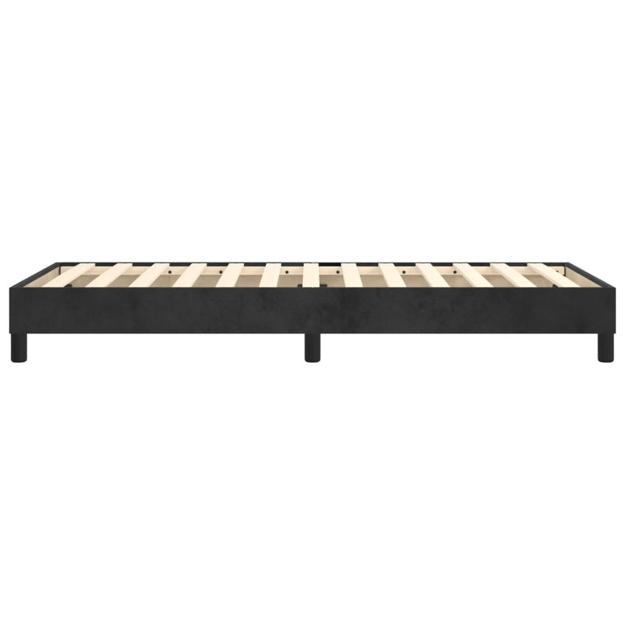 Boxspringframe Fluweel Zwart 90 x 190 cm 25 cm