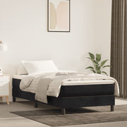 Boxspring bed 90x190 cm zwart fluweel