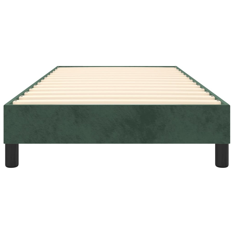 Boxspringframe Fluweel Donkergroen 90 x 190 cm 25 cm
