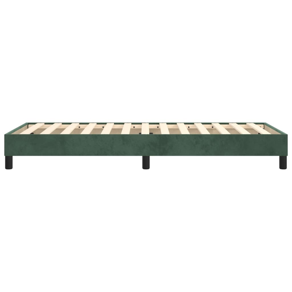 Boxspringframe Fluweel Donkergroen 90 x 190 cm 25 cm