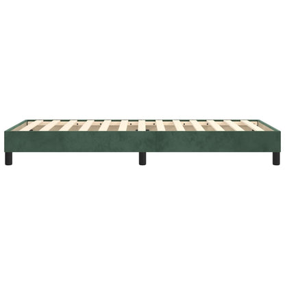 Boxspringframe Fluweel Donkergroen 90 x 190 cm 25 cm
