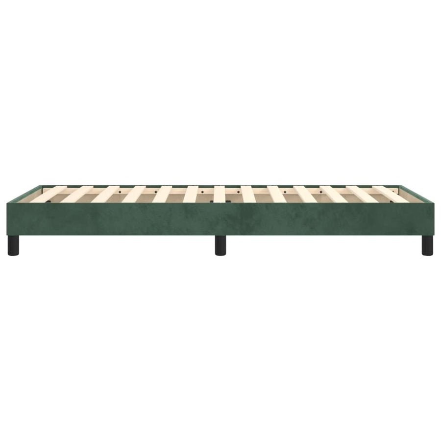 Boxspringframe Fluweel Donkergroen 90 x 190 cm 25 cm