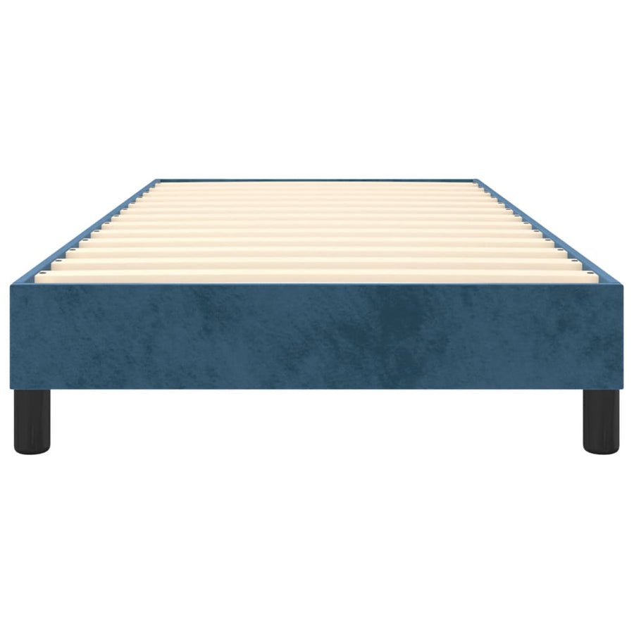 Boxspringframe Fluweel Donkerblauw 90 x 190 cm 25 cm