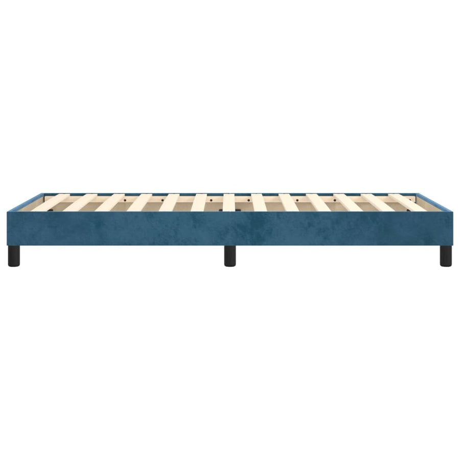 Boxspringframe Fluweel Donkerblauw 90 x 190 cm 25 cm