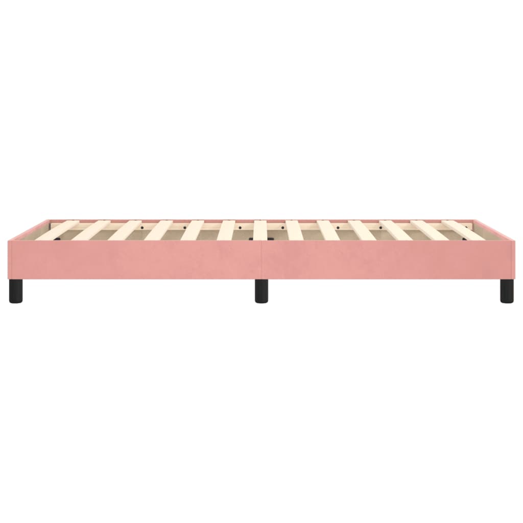 Boxspringframe Fluweel Roze 90 x 190 cm 25 cm