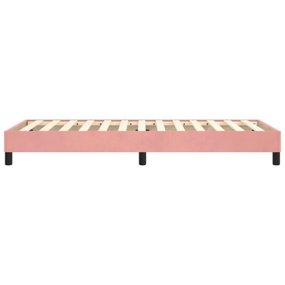 Boxspringframe Fluweel Roze 90 x 190 cm 25 cm