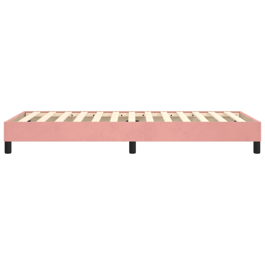 Boxspringframe Fluweel Roze 90 x 190 cm 25 cm