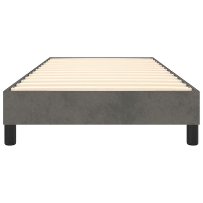 Boxspringframe Fluweel Donkergrijs 90 x 200 cm 25 cm