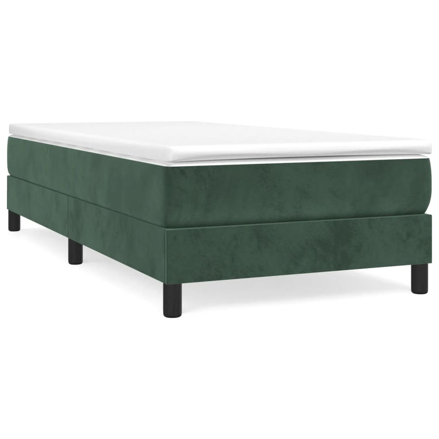 Boxspringframe Fluweel Donkergroen 90 x 200 cm 25 cm