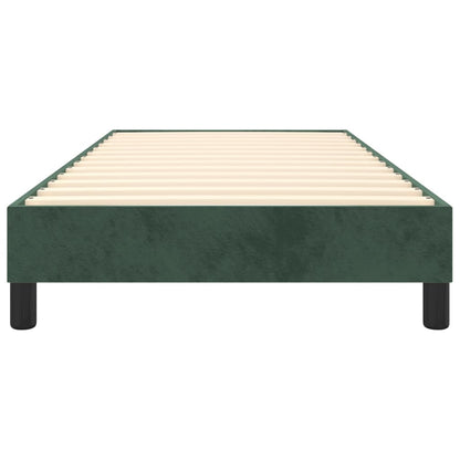 Boxspringframe Fluweel Donkergroen 90 x 200 cm 25 cm
